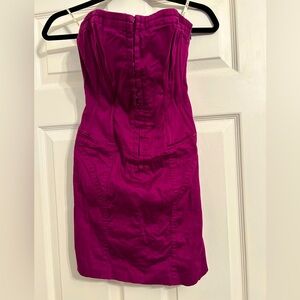 Guess purple strapless corset dress size M